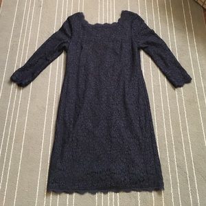 Adrianna Papell Navy lace dress